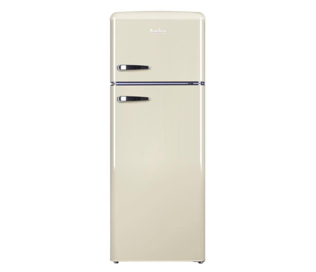 Lodówka Amica KGC15635B 144cm Beżowa Retro SlimSize Górny Zamrażalnik 206L - 1014605 - zdjęcie